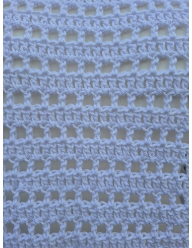Top blanc effet dentelle fait main au crochet
