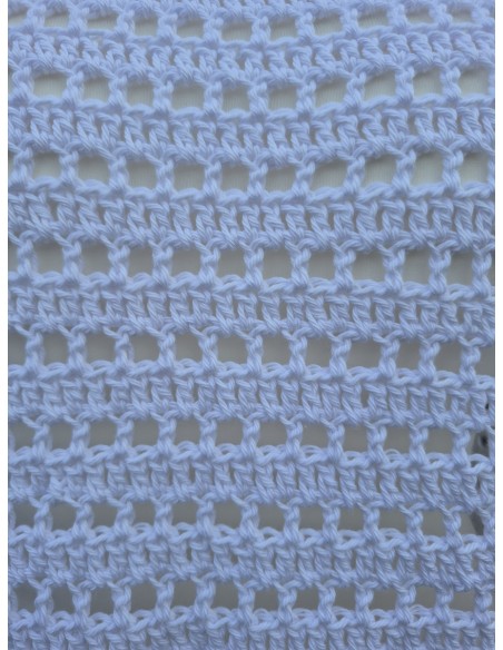 Top blanc effet dentelle fait main au crochet