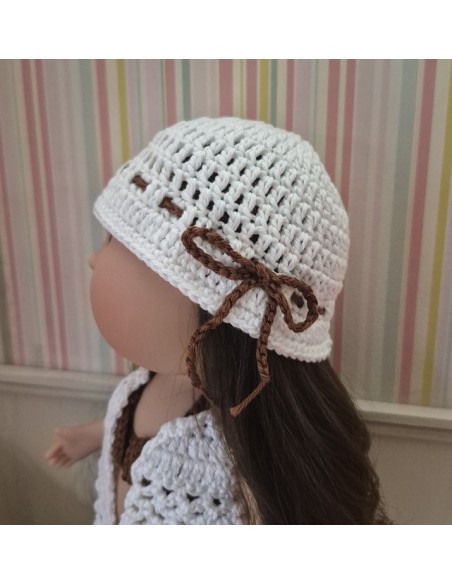Tenue de plage au crochet pour poupée Mia Nines d'Onil