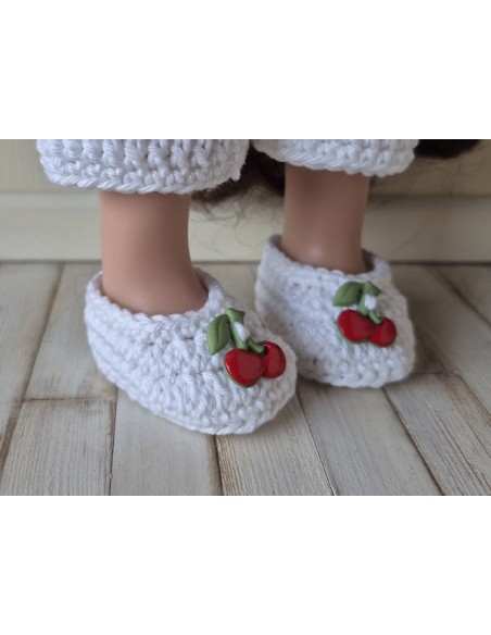 Tenue "Cerise" au crochet pour poupée Mia Nines d'Onil