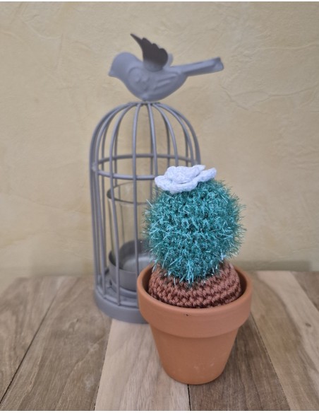 Cactus vert au crochet