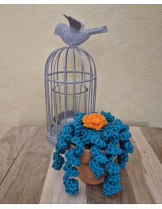 plante verte au crochet