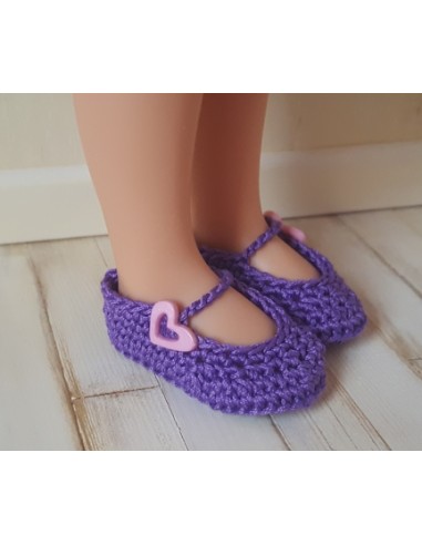 Patron PDF de 7 paires de chaussures au crochet pour poupée Paola Reina Las Amigas
