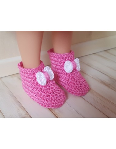 Patron PDF de 7 paires de chaussures au crochet pour poupée Paola Reina Las Amigas