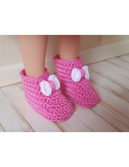 Patron PDF de 7 paires de chaussures au crochet pour poupée Paola Reina Las Amigas
