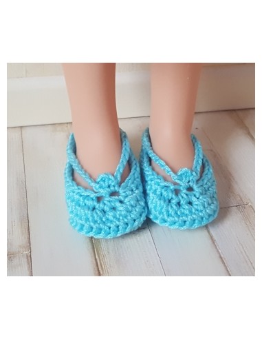 Patron PDF de 7 paires de chaussures au crochet pour poupée Paola Reina Las Amigas