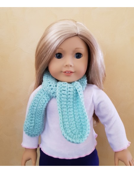 Patron PDF de 10 écharpes au crochet pour poupée American Girl ou Hannah de Götz