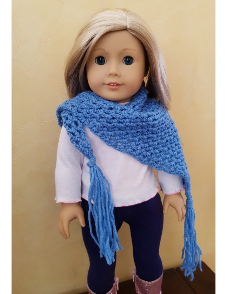 Patron PDF de 10 écharpes au crochet pour poupée American Girl ou Hannah de Götz