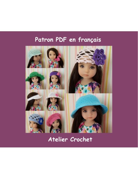 Patron PDF 10 chapeaux au crochet
