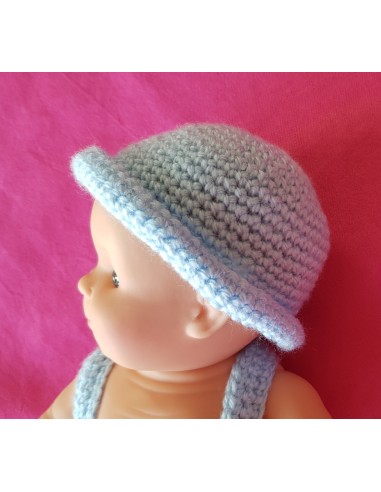 Couffin, couverture, pantalon et bonnet patron PDF de crochet pour poupon Paola Reina Los Peques