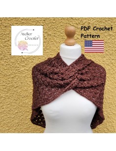 Patron PDF d'un chauffe épaule femme au crochet 2