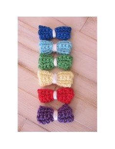 lot de 6 nœuds décoratifs au crochet