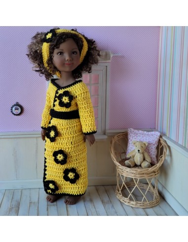 Kimono et bandeau au crochet pour poupée Ruby Red Fashion Friends