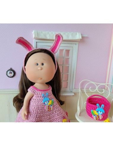 Ensemble de Pâques au crochet pour poupée Mia Nines d'Onil