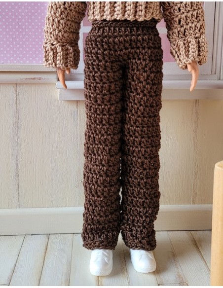 Pull et pantalon au crochet pour poupée Ken de Mattel