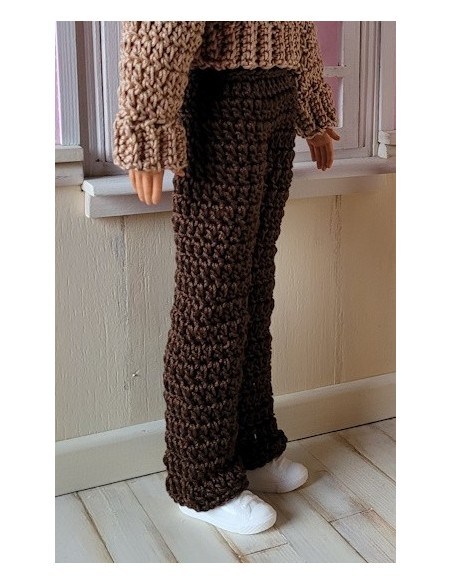 Pull et pantalon au crochet pour poupée Ken de Mattel