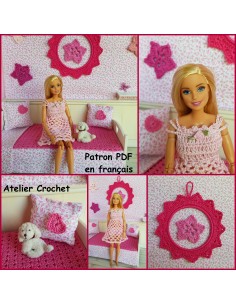 Patron PDF couture et crochet pour poupée Barbie