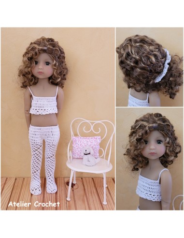 Patron (Tuto) PDF de 4 tenues de lingerie au crochet pour Fashion Friends